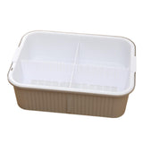 Maxbell Turtle Bathing Tank Turtle Live Breeding Box for Frog Turtles Small Reptiles white