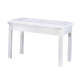Maxbell Keyboard Bench Piano Seat for Guzheng Performance Musical Instrument Playing White