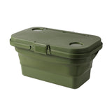 Maxbell Folded Picnic Basket Portable Car Washing Bin for Camping Car Trunk Cleaning Green