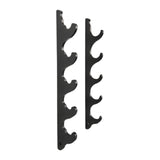 Maxbell Baseball Bat Wall Mounted Horizontal Hanger Black Colour Softball Bat Holder 5 Tiers