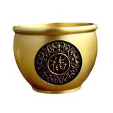 Maxbell Maxbell Brass Feng Shui Bowl Brass Fortune Cylinder Money Jar for Table Decoration