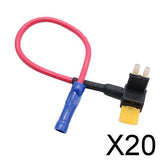 Maxbell 20xBlade Style ATR APT Micro 2 Fuse Tap Holder With 5AMP Fuse Circuit Adapter