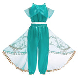 Maxbell 2xJasmine Princess Costumes Little Girls Fancy Dress up Cosplay Costume  140cm