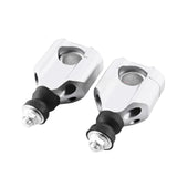 Maxbell Motorcycle Handlebar Risers Easy Installation Accessories Repair Parts Mount Silver