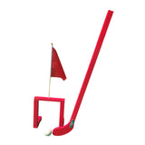 Maxbell Wooden Chinese Kids Field Hockey Kit Accessory Sturdy Lightweight 2inch Ball Red