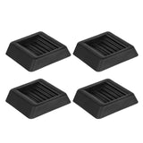 Maxbell 4 Pieces Furniture Coasters Rubber 3 inch Furniture Cups for Chair Bed Couch Black