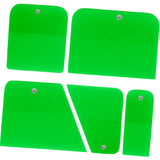 Maxbell 5x Generic PPF Squeegees TPU Squeegees for Mirror Paint Protection Film Green