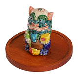 Incense Stick Burner Colorful Chinese Lion Figurine Incense Holder for Hotel