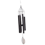 Maxbell Aluminium 6 Tubes Wind Chimes Bells Windchime for Garden Yard Decors Black