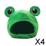 Maxbell 4xCartoon Funny Plush Frog Big Eye Hat Cosplay Costume Dress Up Hat Headgear