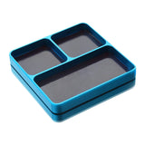 Maxbell Magnetic Tool Holder Tray Small Parts Storage Tray for RC Car Airplane Parts Light Blue