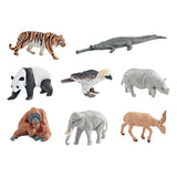 Maxbell 8x Realistic Animals Figures Toys Party Supplies for Birthday Festivals Kids
