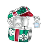 Christmas Bracelet Charm Pendant for Necklaces Xmas Bracelets Craft Supplies Style A