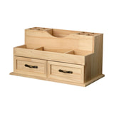 Maxbell Wooden Desktop Storage Cabinet Desk Organizer for Bathroom Vanity Countertop