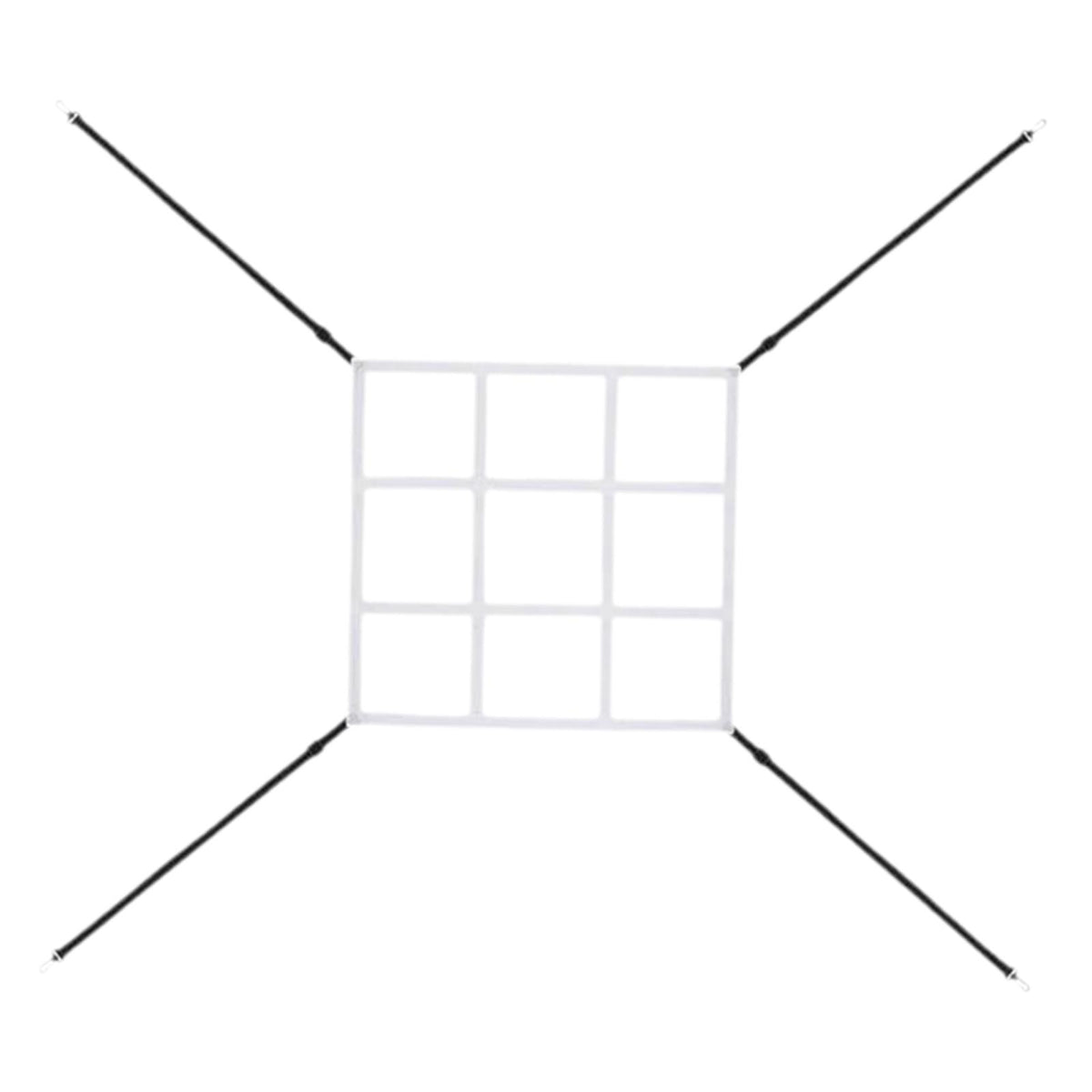 Maxbell Baseball Target Training Net Sport Net Portable Sturdy Softball Pitching Net white