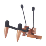 Maxbell Ukulele Stand Wood Ukulele Stand for Ukulele Musical Instruments 15x18x11.5cm dark brown