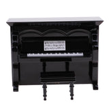Maxbell 1/12 Wooden Upright Piano Kit Dollhouse Miniature Artist Offerings Black - Aladdin Shoppers