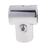 Maxbell 4Pcs 25mm Boat Handrail Fitting 90 Degree Tee 3 Way - 316 Stainless Steel