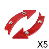 Maxbell 5x2Pcs Bike Wheel Reflectors Bike Spoke Reflectors for Mountain Bike Road Bike Red