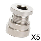 Maxbell 5xM18x1.5mm Thread Stainless Steel Plug for Weld-In Bung O2 Oxygen Sensor