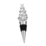 Maxbell Christmas Tree Wine Bottle Stopper Wine Gift for Wedding Kitchen Decor Party Silvery