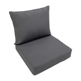 Maxbell Outdoor Deep Seat Cushion Set Universal Furniture Patio Chair for Couch Sofa Dark Grey