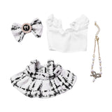 Maxbell 4 Pcs Doll Clothes Set for 5inch or 6inch Pendant Dolls