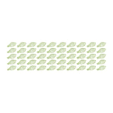 Maxbell 50Pcs Leaf Charms Decor Stylish Loose Beads for DIY Crafts Necklace Bracelet 1x0.5 cm Light Green