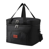 Maxbell Insulated Cooler Bag Thermal Leakproof Delivery Bag for Travel Outdoor Beach Black
