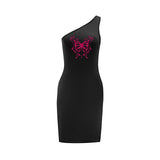 Maxbell Maxbell Women's Off Shoulder Dress Spring Soft Mini Dress for Shopping Trip Holiday XL