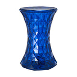 Maxbell Accent Stool Shoe Changing Contemporary Home Decoration Stepstool Side Table Dark Blue