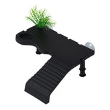 Maxbell Turtle Basking Platform Ramp Turtle Terrace Shelter for Frog Newts Terrapins Black