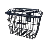 Maxbell Bike Iron Wire Storage Basket Simple Assembly with Lid for Mobility Scooters