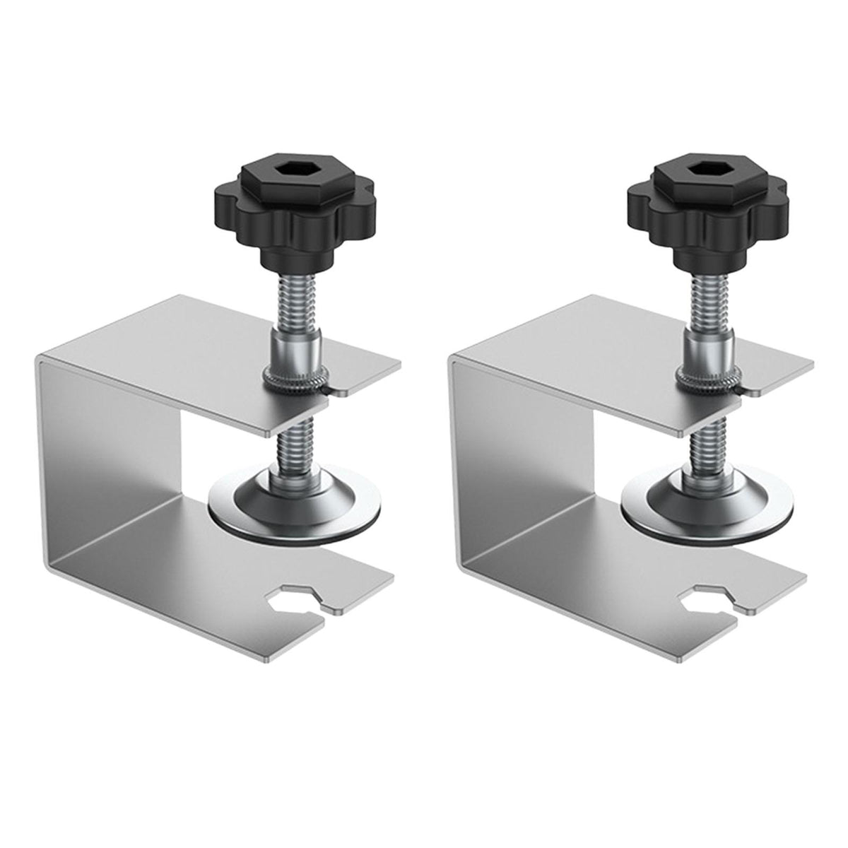 Maxbell 2x Drawer Fixing Clips Universal Easy to Use Steel Drawer Installation Clamp Silver