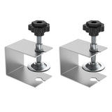 Maxbell 2x Drawer Fixing Clips Universal Easy to Use Steel Drawer Installation Clamp Silver