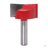 Maxbell 2pcs 8mm Shank Cleaning Bottom Milling Cutter Router Bit Woodworking 32mm