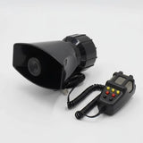 Light-emitting diode blinking warning light bar, red and deep blue, waterproof, suitable for motorcycle emergency use. Black 7-Tone Megaphone