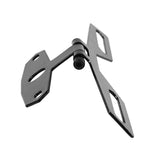 Maxbell 2x Universal Motorcycle Tail Lamp Brake Light Folding License Plate Bracket