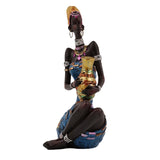 Maxbell Maxbell African Tribal Lady Statue Crafts African Statue for Home Office Living Room Style B