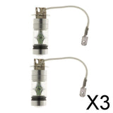 Maxbell 3x2pcs   8000K 100W High Power LED Foglights Daytime Running Bulbs Ice Blue