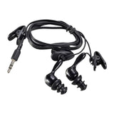 Maxbell 8x3.5mm Sport Underwater Audio Waterproof Earphone Headphones for iPod Black
