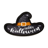 Maxbell Halloween Serving Tray Witch Hat Shaped Dessert Tray for Biscuits Home Cafes