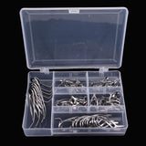 Maxbell 55pcs Fishing Rod Guides Set Tips Line Ring Stainless Steel Frame Ceramic Ring for Trolling Jigging 6 Sizes - Aladdin Shoppers