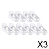 Maxbell 3x10Pcs Transparent Baby Shoe Stretcher Professional for Socks Store 12cm