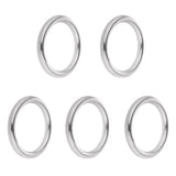 Maxbell 20 Pieces 2-Size Smooth Welded Polished Boat Marine Stainless Steel O Ring