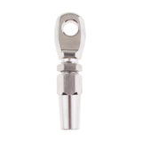 Maxbell 6MM Stainless Steel Wire Ropes Swageless Eye Terminal End Compression