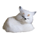 Maxbell Maxbell Simulation Sleeping Animal Plush Toy Plushie for Apartment Living Room Gift White