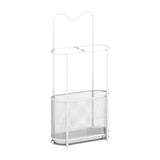 Maxbell Umbrella Rack Stand Metal Umbrella Storage Rack for Kitchen Garage Apartment white