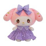 Maxbell Anime Plush Doll Cute Throw Pillow 30Cm Soft Toy for Festivals Holiday Girls Boys melody violet