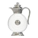 Maxbell Glass Pitcher Arabic Glass Carafe Milk Beverage Housewarming Beach Water Jug Argent